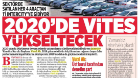 SEKTÖRDE SATILAN HER 4 ARAÇTAN 1'İ INTERCITY'E GİDİYOR