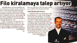 FİLO KİRALAMAYA TALEP ARTIYOR