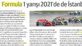 FORMULA1 YARIŞI 2021'DE DE İSTANBUL'A GELEBİLİR